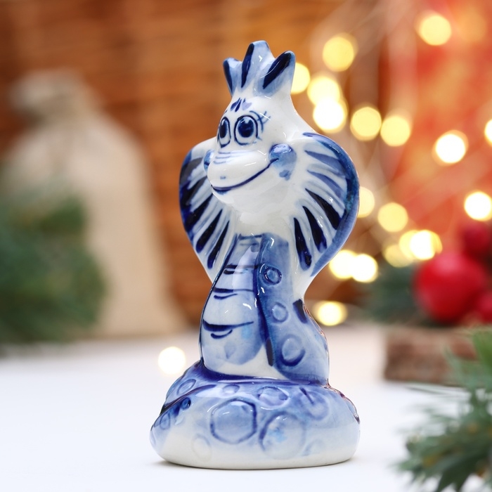 Новый год. Сувенир символ года Новый год. Сувенир символ года "Змея Тутси", гжель