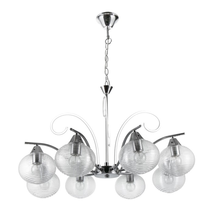 Люстра Люстра "Харми" 8xE27 40Вт серебро 62х62х41 см BayerLux