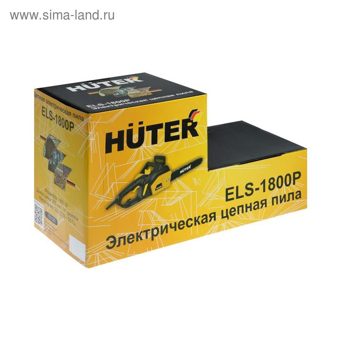 Пила цепная Huter ELS-1800P, электрическая, 1800 Вт, 14 Пила цепная Huter ELS-1800P, электрическая, 1800 Вт, 14", шаг 3/8", 1.3 мм, 53 зв.