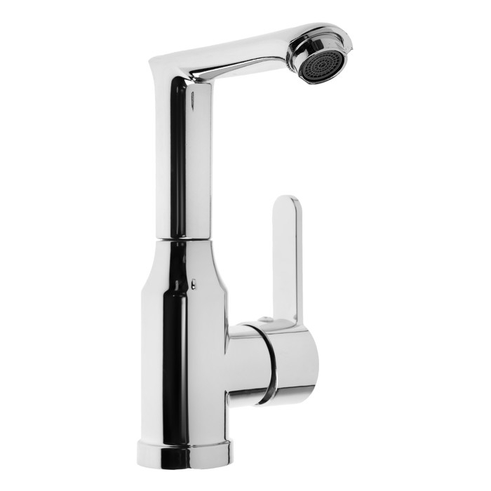 Смеситель для раковины ZEIN Z3698, поворотный излив высотой 18 см, ABS-пластик, хром Смеситель для раковины ZEIN Z3698, поворотный излив высотой 18 см, ABS-пластик, хром