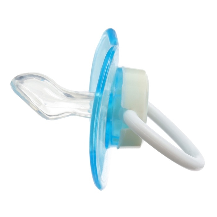 Соска - пустышка силиконовая ортодонтическая, от 3 мес., с колпачком, в контейнере, цвет голубой Соска - пустышка силиконовая ортодонтическая, от 3 мес., с колпачком, в контейнере, цвет голубой