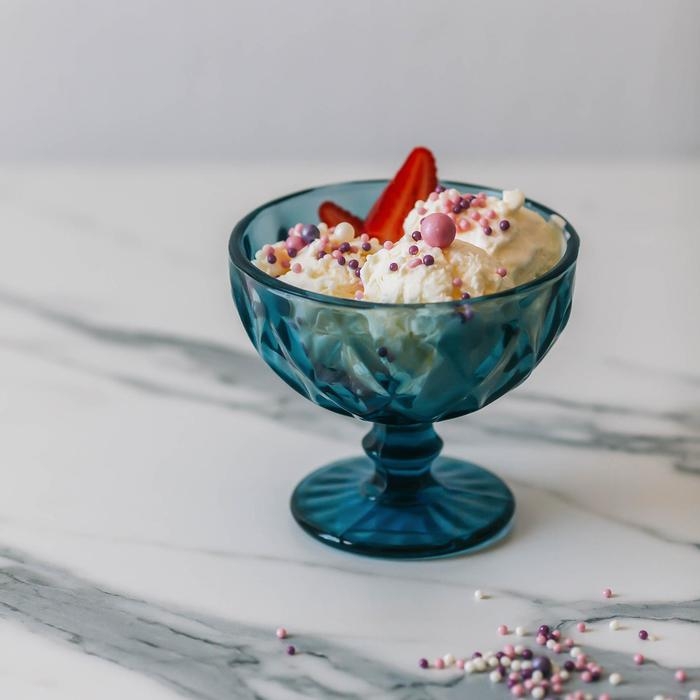 Креманка стеклянная Magistro «Круиз», 350 мл, d=12 см, цвет синий Креманка стеклянная Magistro «Круиз», 350 мл, d=12 см, цвет синий