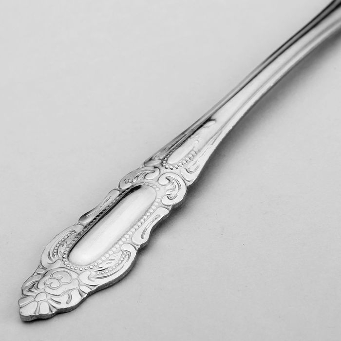 Вилка для мяса из нержавеющей стали «Королевство», h=23 см, цвет серебряный Вилка для мяса из нержавеющей стали «Королевство», h=23 см, цвет серебряный