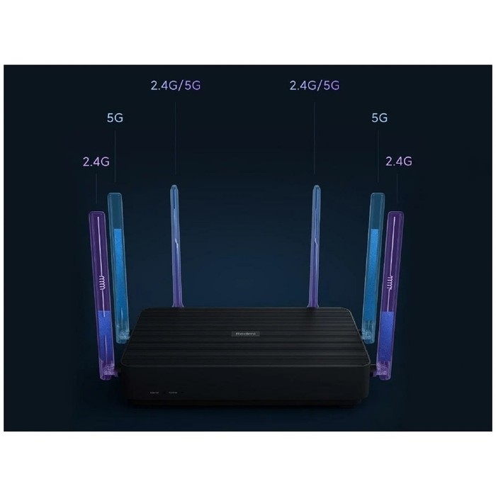 Wi-Fi роутер беспроводной Xiaomi Router AX3200 RB01, 10/100/1000 Мбит, чёрный Wi-Fi роутер беспроводной Xiaomi Router AX3200 RB01, 10/100/1000 Мбит, чёрный