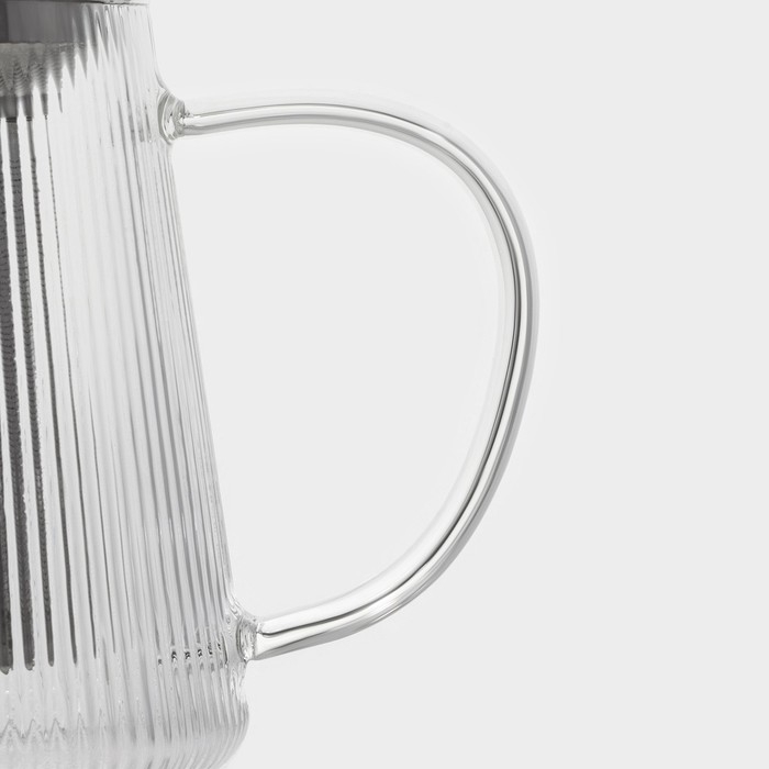 Чайник стеклянный заварочный с металлическим ситом «Грании», 1 л Чайник стеклянный заварочный с металлическим ситом «Грании», 1 л