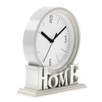 Часы настольные "Home", плавный ход, циферблат d-13 см, 18.9 х 20.8 см, АА