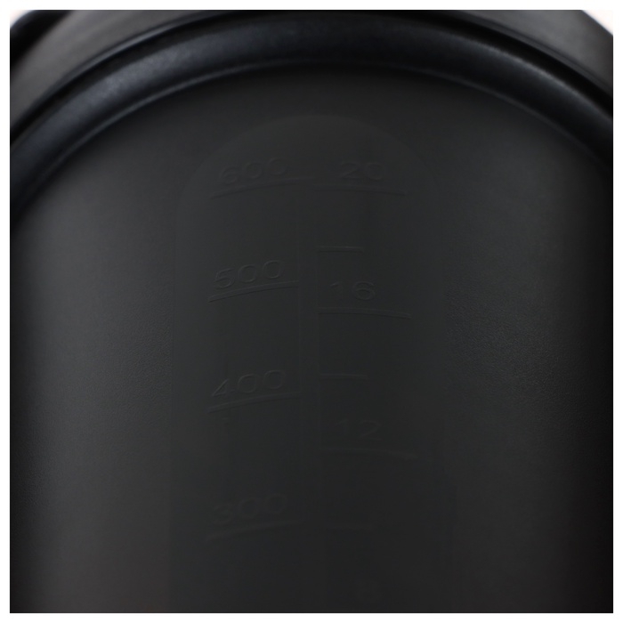 Шейкер для спортивного питания Onlytop, 600 мл, цвет черный Шейкер для спортивного питания Onlytop, 600 мл, цвет черный