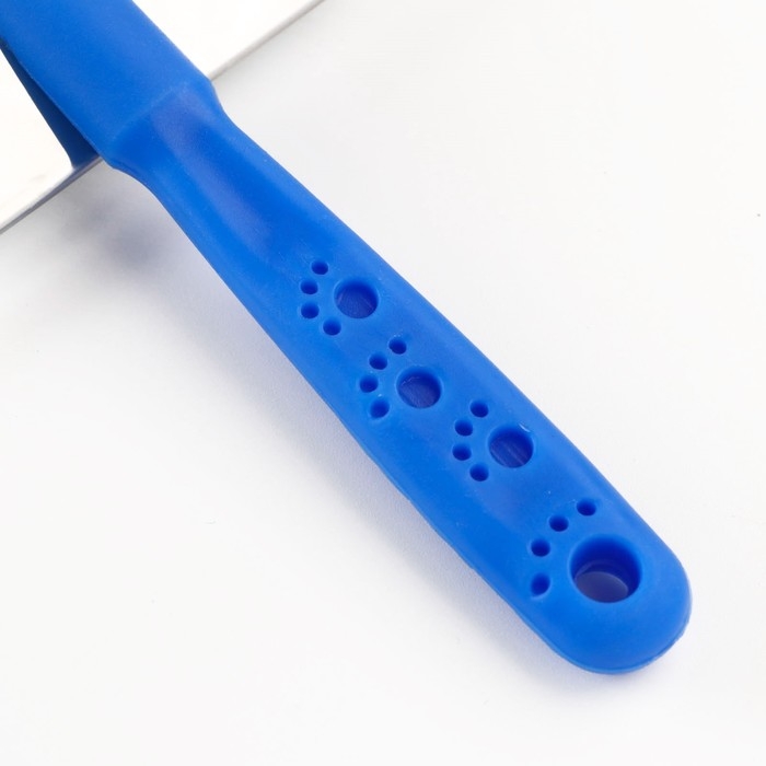 Пуходерка  Пуходерка "Лапки" средняя без капель, 9 х 12 см, синяя