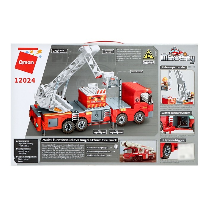 Конструктор Огнеборцы «Пожар в многоэтажке», 686 деталей Конструктор Огнеборцы «Пожар в многоэтажке», 686 деталей