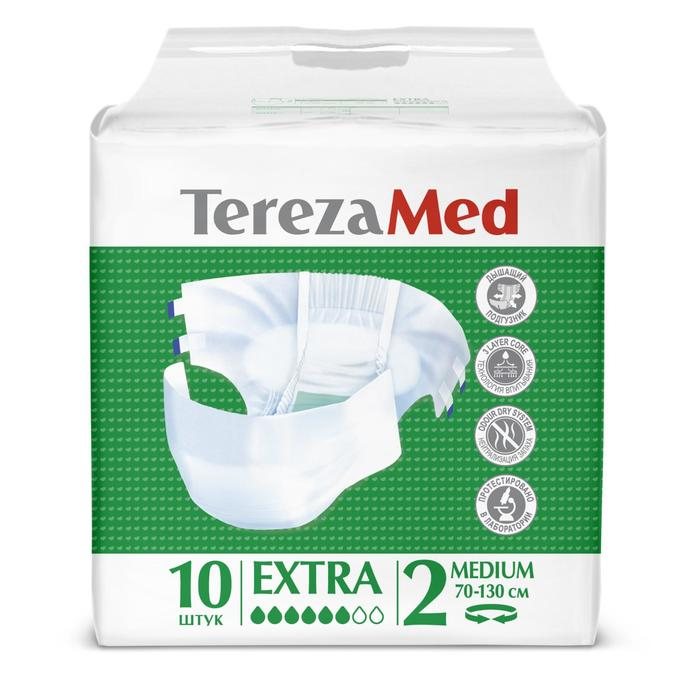 Подгузники для взрослых TerezaMed Extra Medium №2, M, 10 шт. Подгузники для взрослых TerezaMed Extra Medium №2, M, 10 шт.