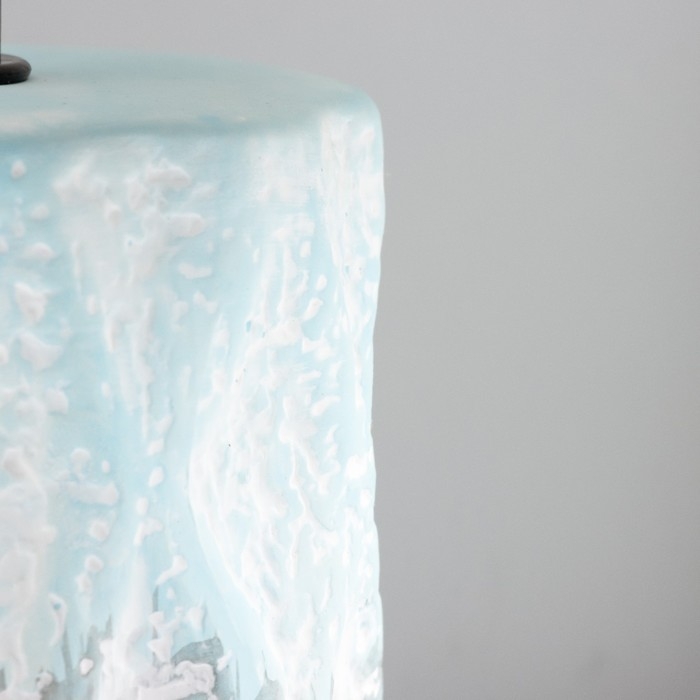 Настольная лампа Настольная лампа "Сан" E14 40Вт голубой-серый 20х20х33 см RISALUX