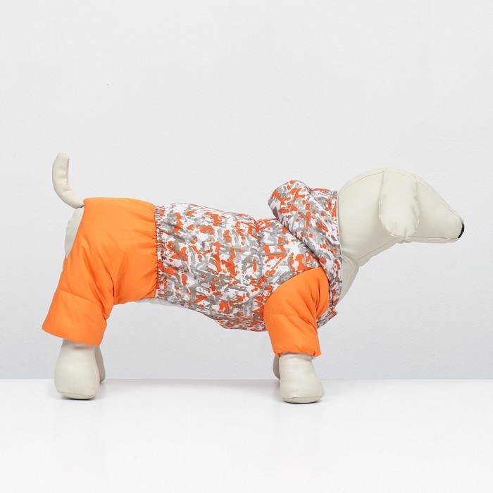 Комбинезон для животных "Апельсинка", флис, 2XL (ДС 34-36,ОШ 34-36,ОГ 44-48 см)