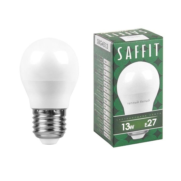 Лампа светодиодная, 13W 230V E27 2700K G45, SBG4513 Лампа светодиодная, 13W 230V E27 2700K G45, SBG4513