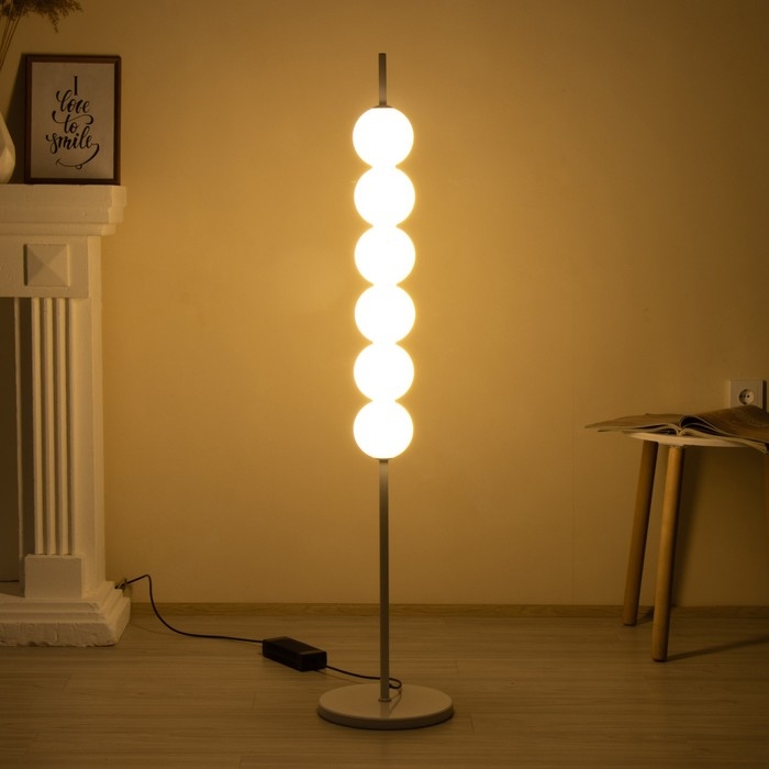 Торшер  Торшер "Тапиока" 6хLED 20Вт 4000К белый 28х28х140см