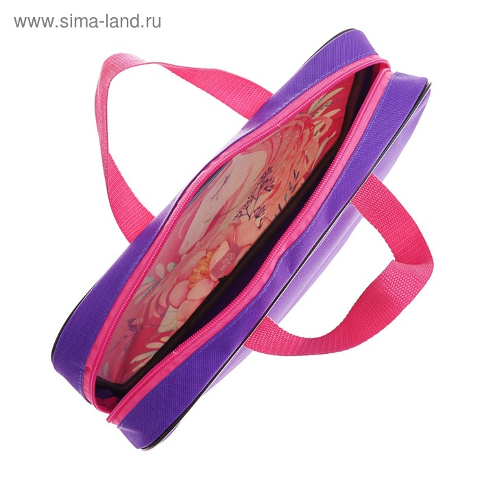 Папка с ручками текстильная А4, 350 х 270 х 70 мм, Calligrata Папка с ручками текстильная А4, 350 х 270 х 70 мм, Calligrata "Приношу счастье"