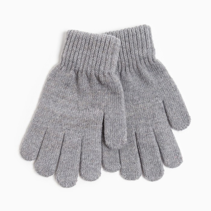 Перчатки детские, цвет серый, размер 17 (11-12 лет) Перчатки детские, цвет серый, размер 17 (11-12 лет)