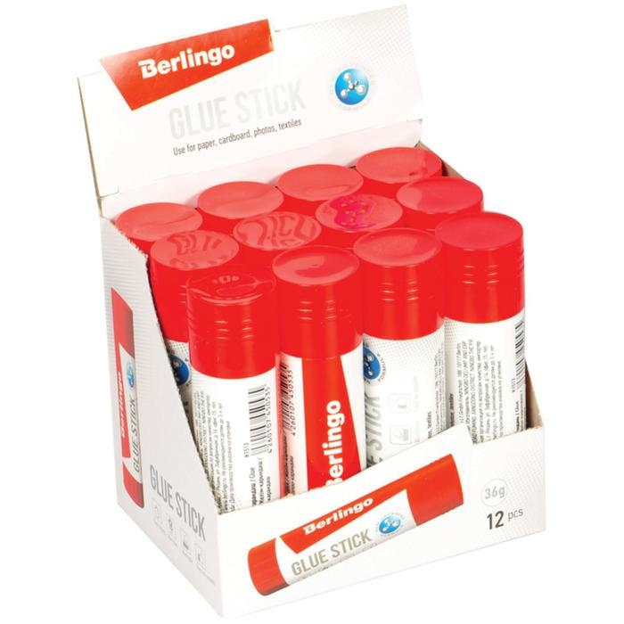 Клeй-карандаш ПВП 36 г Berlingo Клeй-карандаш ПВП 36 г Berlingo