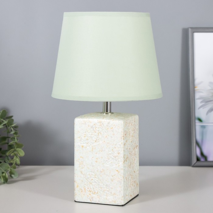 Настольная лампа Настольная лампа "Джосин" Е14 40Вт нежно-мятный 20х20х34 см RISALUX