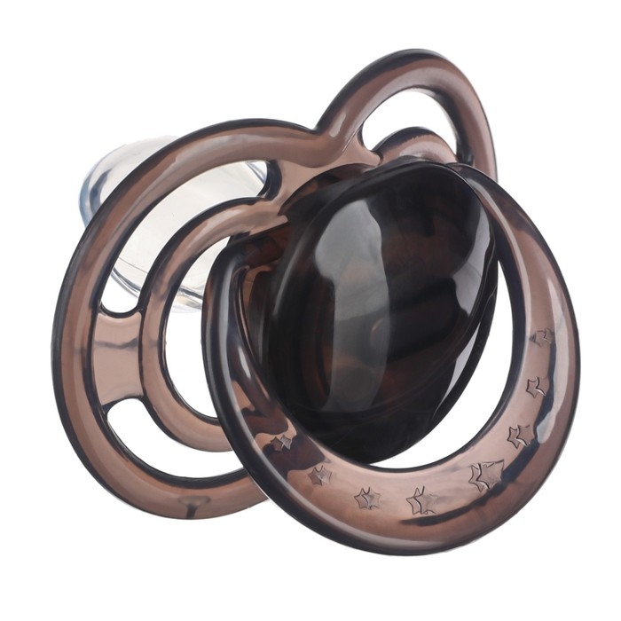 Соска - пустышка силиконовая ортодонтическая, от 12 мес., с колпачком, цвет черный Соска - пустышка силиконовая ортодонтическая, от 12 мес., с колпачком, цвет черный