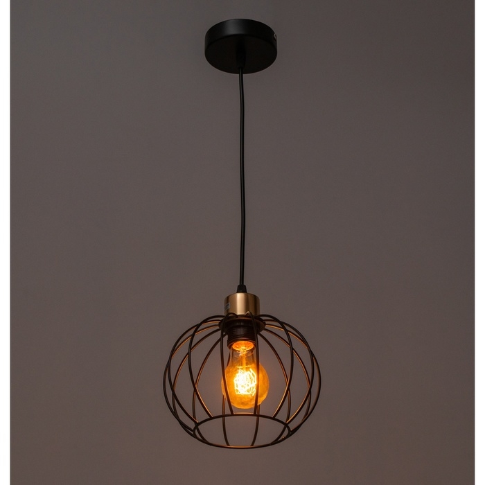 Люстра Люстра "Контур" 1х60Вт Е27 Чёрный 20х20х22(90)см