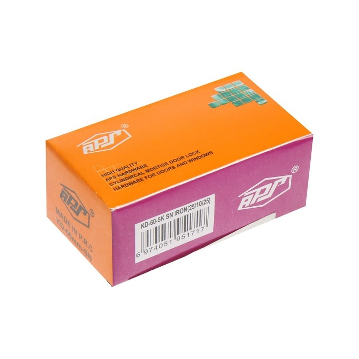 Цилиндровый механизм, 60 мм, перфор. ключ, 5 ключей, цвет черный Цилиндровый механизм, 60 мм, перфор. ключ, 5 ключей, цвет черный