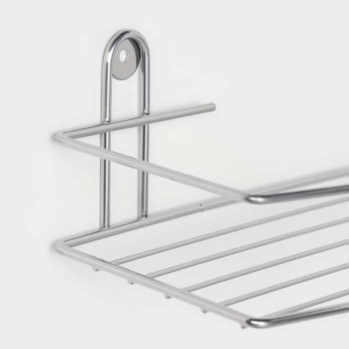 Полка для ванной прямая, 34×11,5×4,5 см, цвет хром Полка для ванной прямая, 34×11,5×4,5 см, цвет хром