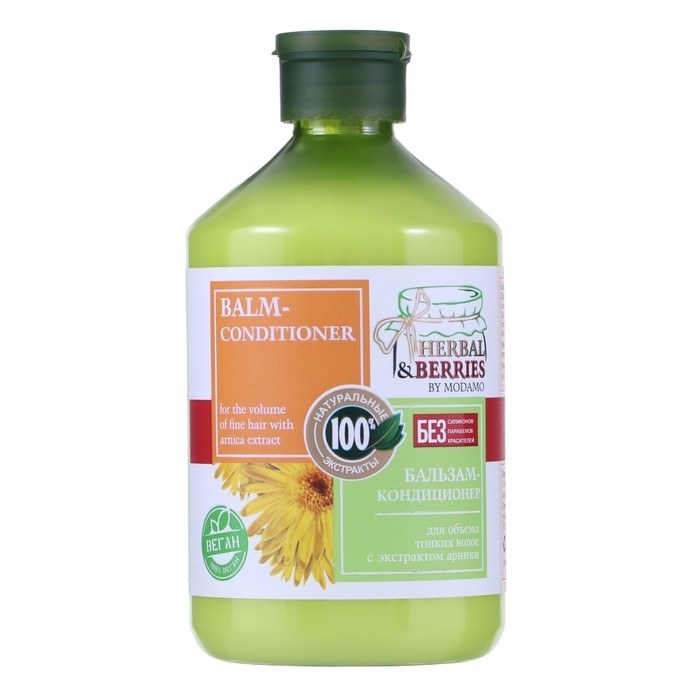 Бальзам-кондиционер для объема тонких волос с экстрактом арники by MODAMO 500мл Бальзам-кондиционер для объема тонких волос с экстрактом арники by MODAMO 500мл