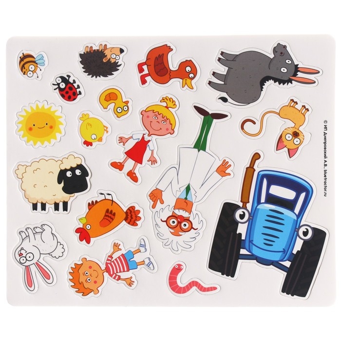 Магнитная игра «По полям, по полям!», Синий Трактор Магнитная игра «По полям, по полям!», Синий Трактор