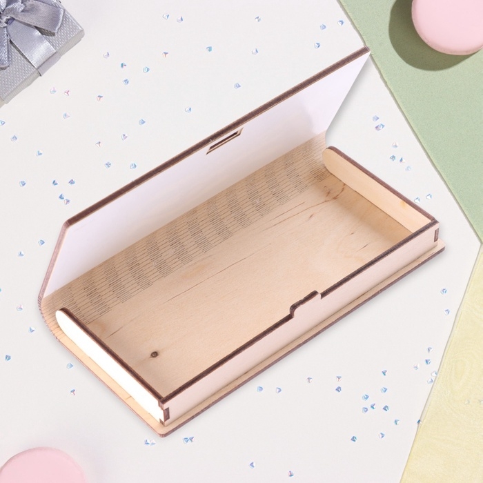 Конверт деревянный «С Днём Рождения!» зелёный фон, 8,3×17 см Конверт деревянный «С Днём Рождения!» зелёный фон, 8,3×17 см