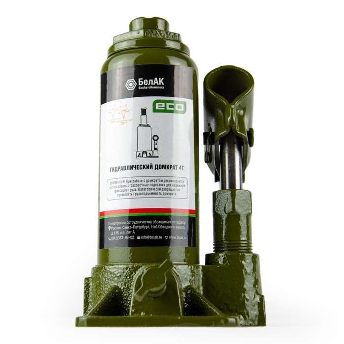 Домкрат гидравлический  Домкрат гидравлический "БелАК" ECO БАК.70013, подъем/подхват 308/158 мм, 4 т