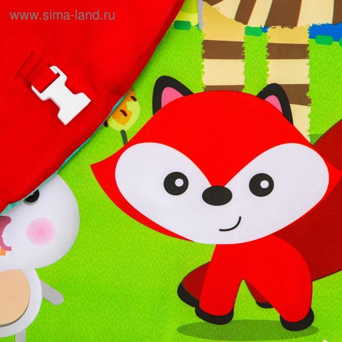 Развивающий коврик «Зоопарк», с дугами и погремушками Развивающий коврик «Зоопарк», с дугами и погремушками