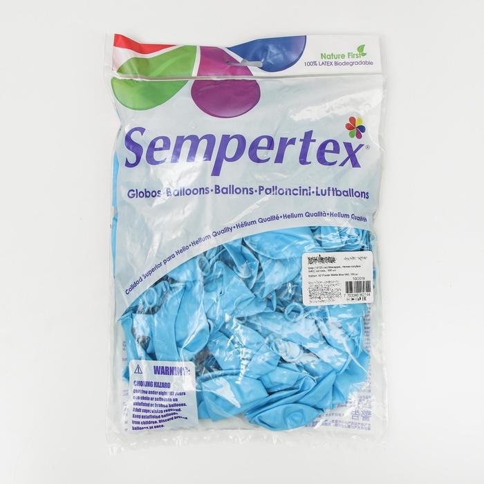 Шар латексный 10 Шар латексный 10" «Макарунс», пастель, матовый, набор 100 шт., цвет нежно-голубой