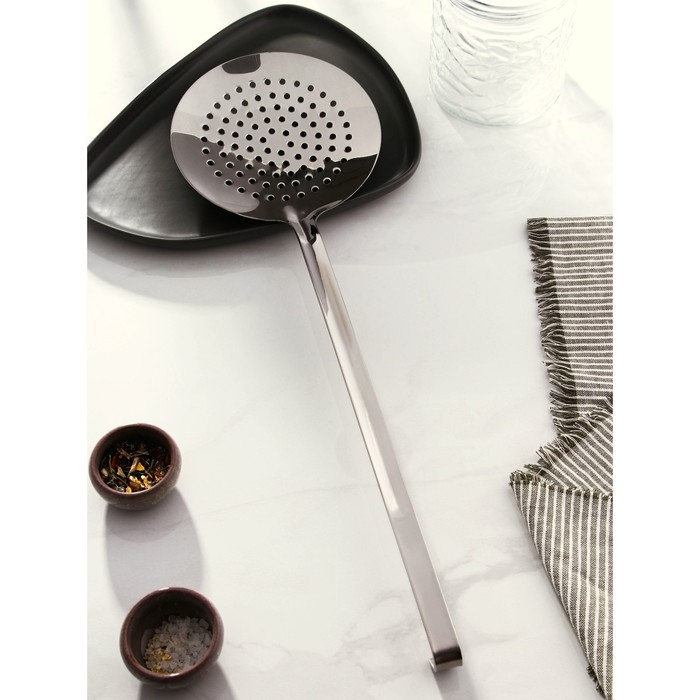 Шумовка из нержавеющей стали Доляна Everyday, 53,5×16, толщина 3 мм, цвет серебряный Шумовка из нержавеющей стали Доляна Everyday, 53,5×16, толщина 3 мм, цвет серебряный