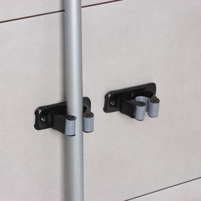 Держатель для швабр Доляна, 2 шт, 8,5×3×4,5 см Держатель для швабр Доляна, 2 шт, 8,5×3×4,5 см