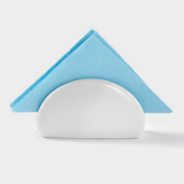 Салфетница керамическая «Классика», 12×4,5×7 см, цвет белый Салфетница керамическая «Классика», 12×4,5×7 см, цвет белый