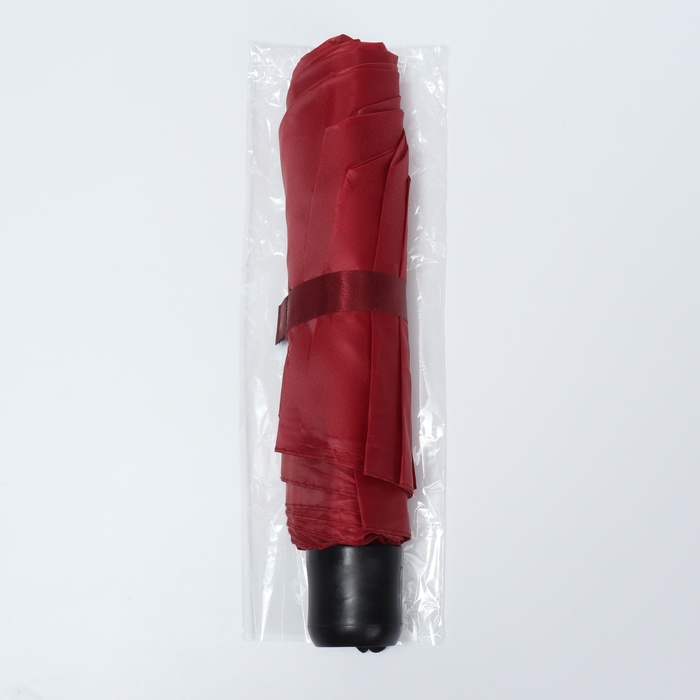 Зонт механический &laquo;Однотонный&raquo;, 3 сложения, 8 спиц, R = 48/55 см, D = 110 см, цвет МИКС