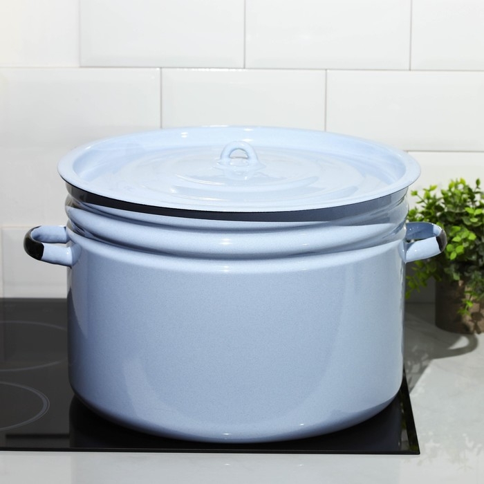 Бак эмалированный, 24 л, индукция, цвет голубой Бак эмалированный, 24 л, индукция, цвет голубой