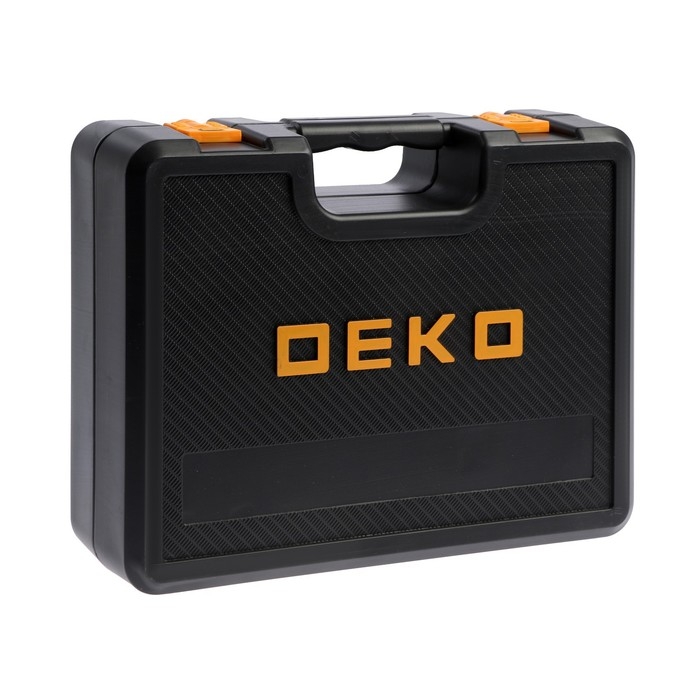 Дрель-шуруповерт DEKO DKCD20 Black Edition, 20 В, 2х2 Ач,  Li-lon, кейс + набор 63 пр.