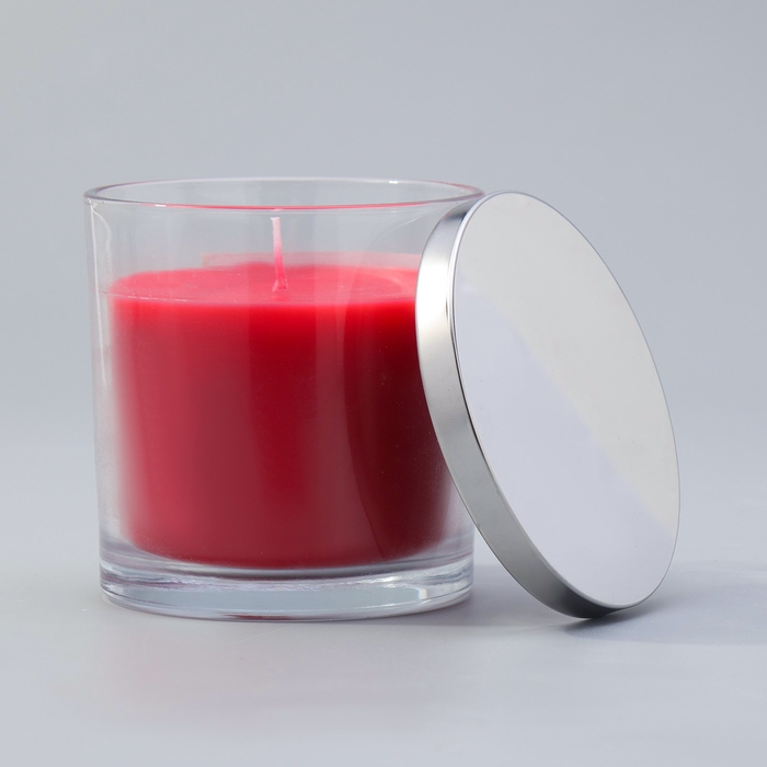 Свеча ГИГАНТ ароматическая в стакане  Свеча ГИГАНТ ароматическая в стакане "Вишнёвое цветение", соевый воск, 10х10 см