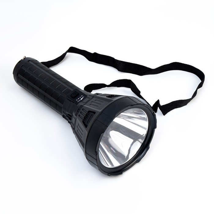 Фонарь ручной 30 Вт, 2100 лм, 4500 мАч, дальность 500 м, P70, индикатор заряда, micro USB Фонарь ручной 30 Вт, 2100 лм, 4500 мАч, дальность 500 м, P70, индикатор заряда, micro USB