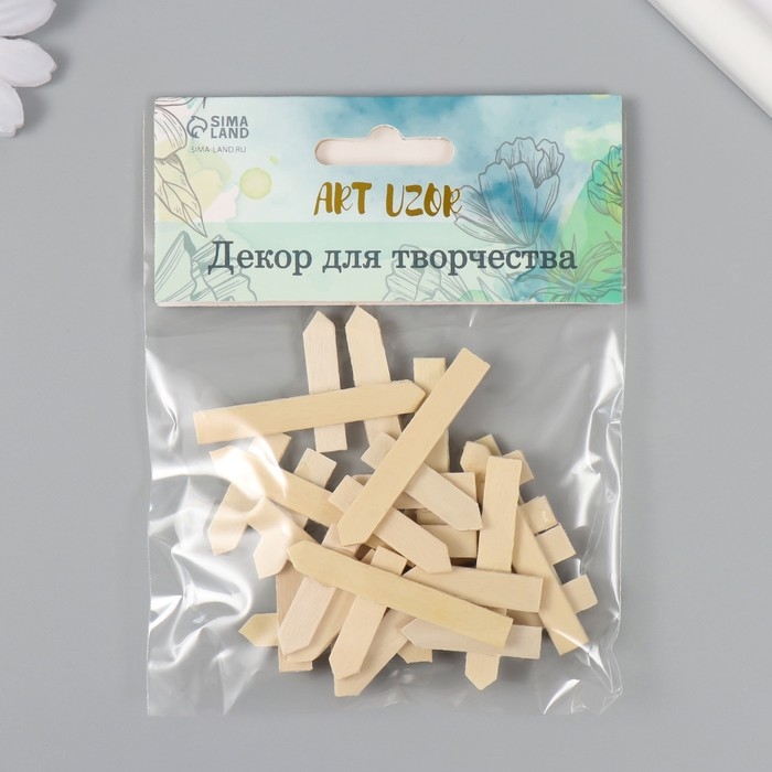 Декор для творчества дерево Декор для творчества дерево "Указатель" натуральный набор 10 шт 3х5 см