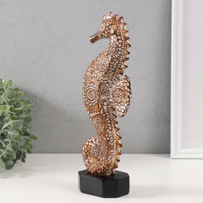 Сувенир полистоун Сувенир полистоун "Морской конек с узорами" 6х10х29 см