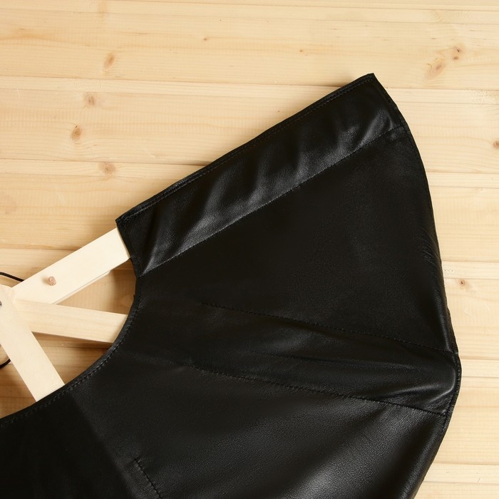 Веер банный для разгона пара черный, кожа Веер банный для разгона пара черный, кожа