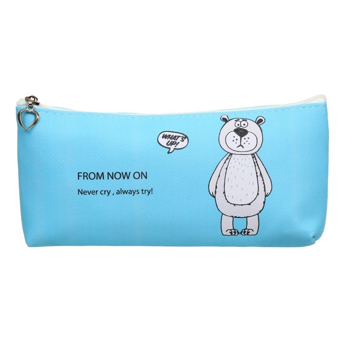 Пенал школьный на молнии Пенал школьный на молнии "Зверушки", МИКС