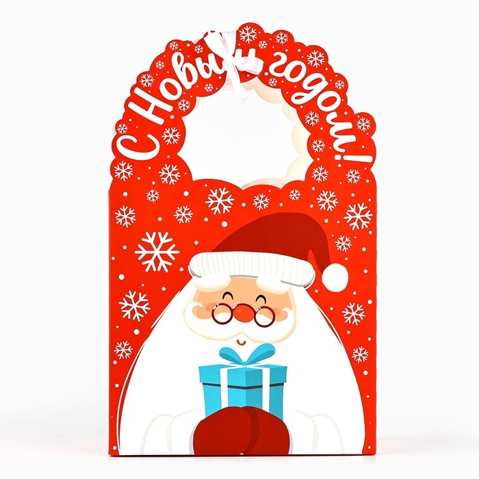 Коробка новогодняя складная «Подарок от Деда Мороза» 18.4 х 30.4 х 7.3 см, Новый год Коробка новогодняя складная «Подарок от Деда Мороза» 18.4 х 30.4 х 7.3 см, Новый год