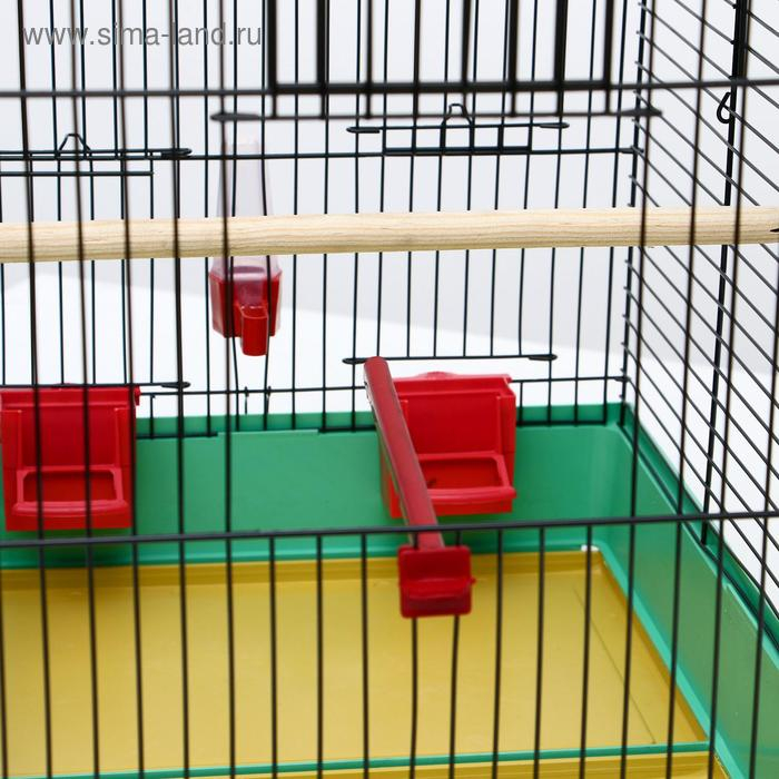 Клетка Клетка "Грация", 4 яруса, 50 х 36 х 65 см, микс цветов