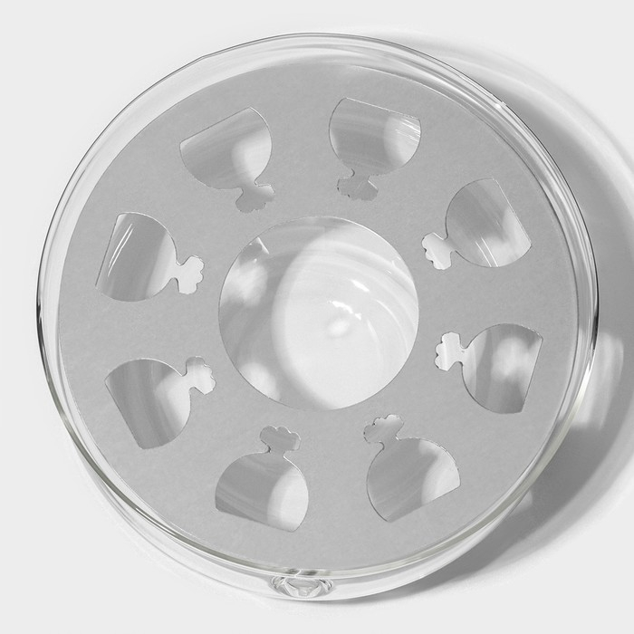 Подставка стеклянная для подогрева «Огонёк», d=14 см, внутренний d=13 см Подставка стеклянная для подогрева «Огонёк», d=14 см, внутренний d=13 см