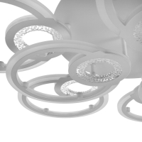 Люстра с ПДУ 1134/9WT LED 306Вт 3000К-6000К диммер белый 79x79x10 см BayerLux