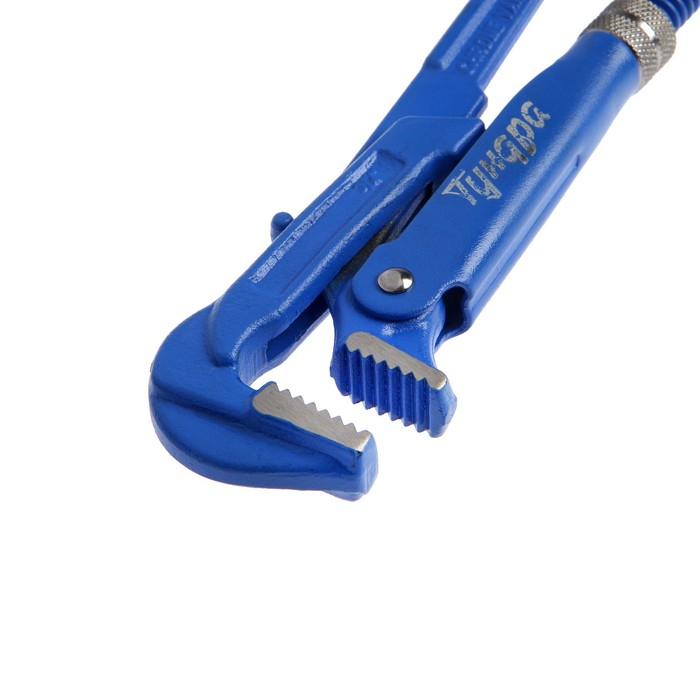 Ключ трубный рычажный ТУНДРА, плоский зажим 90°, раскрытие до 30 мм, №0, 3/4 Ключ трубный рычажный ТУНДРА, плоский зажим 90°, раскрытие до 30 мм, №0, 3/4"
