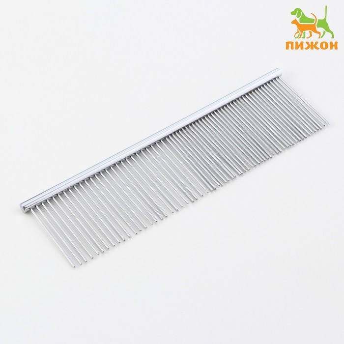 Расчёска металлическая большая, редкие и частые зубья, 19 х 5 см Расчёска металлическая большая, редкие и частые зубья, 19 х 5 см